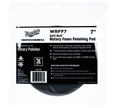 MEGUIARS Soft Buff Rotary Foam Finishing Disc 178mm WRFF7